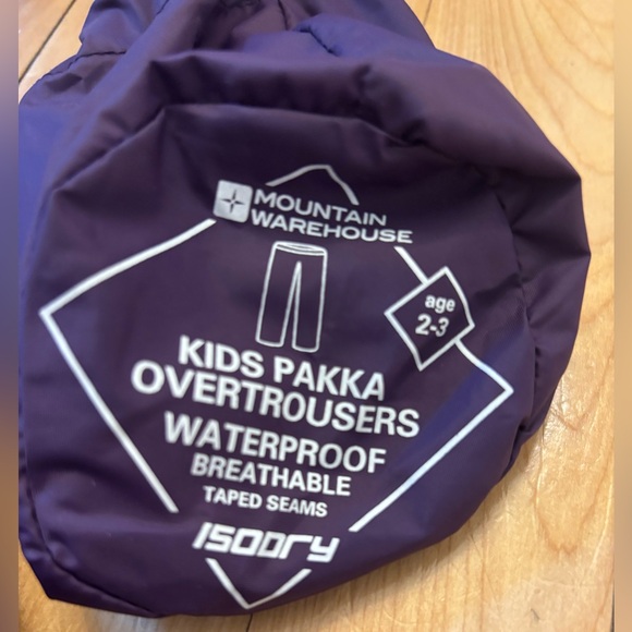 Mountain Hardwear Kids Purple Rain Pants - Picture 2 of 2
